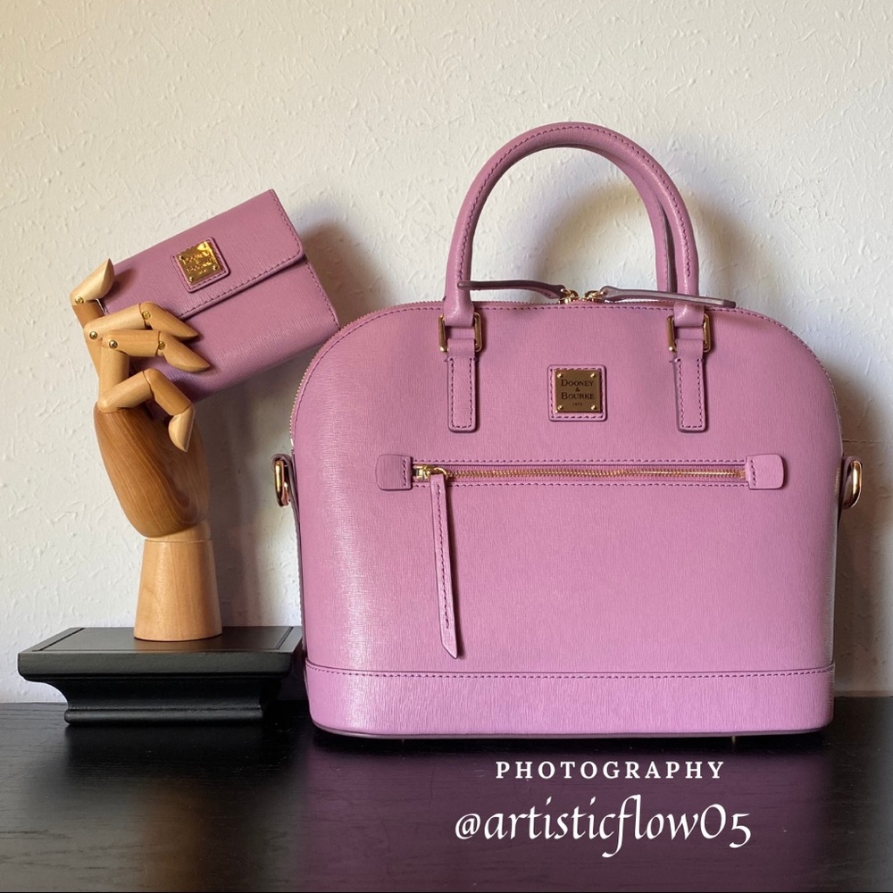 NEW! Dooney & Bourke Domed Satchel & Wallet Set! - Picture 2 of 13